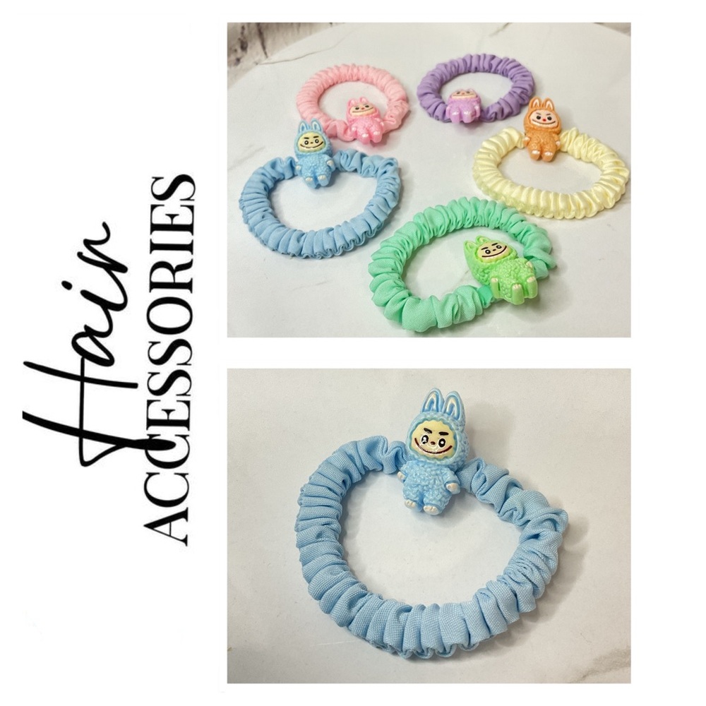 🎈3/$18 🎈- Kids Hair Scrunchies - Blue